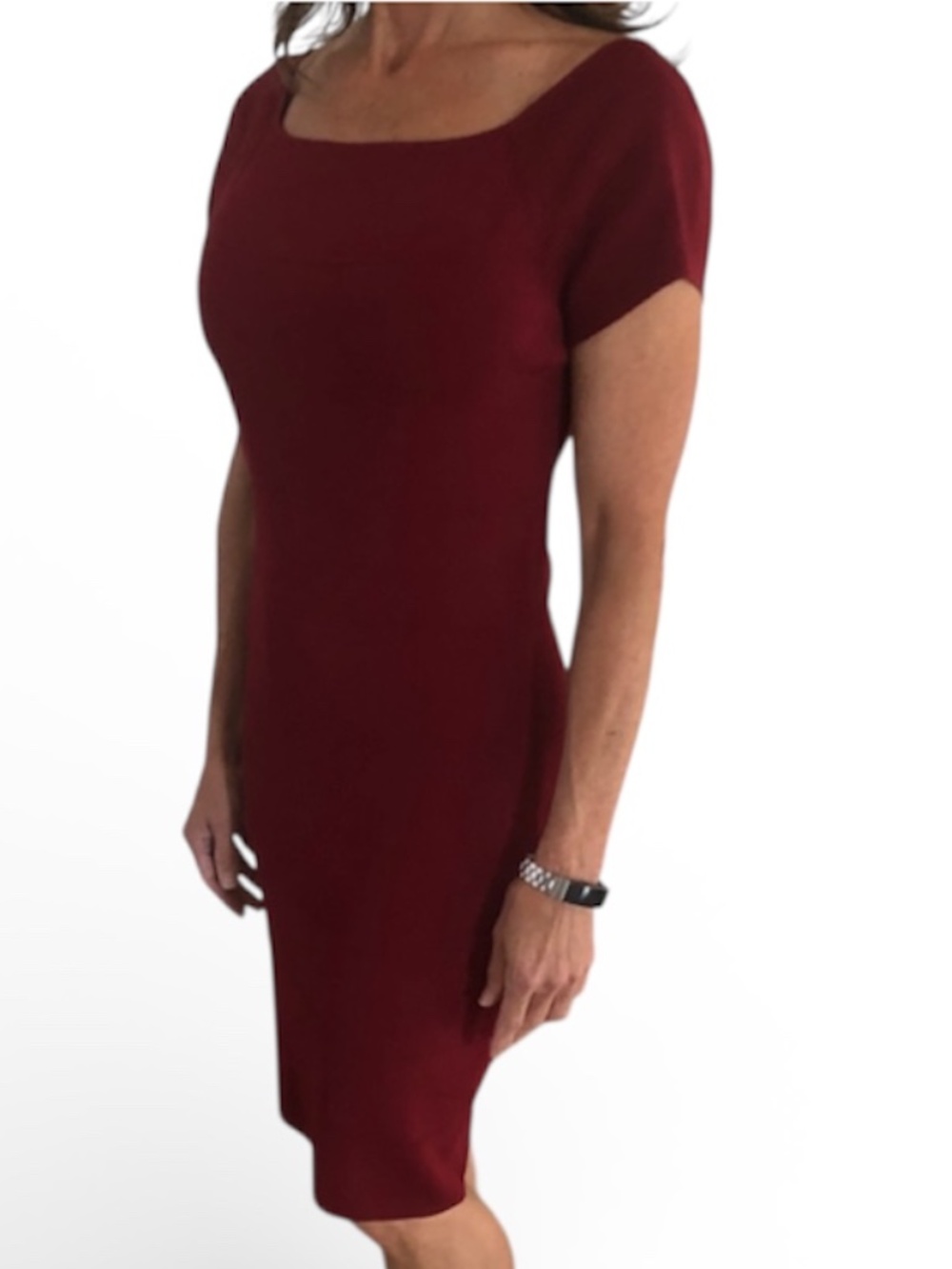 Max Studio Bodycon Bandage Dress - Maroon Size L - Picture 1 of 10